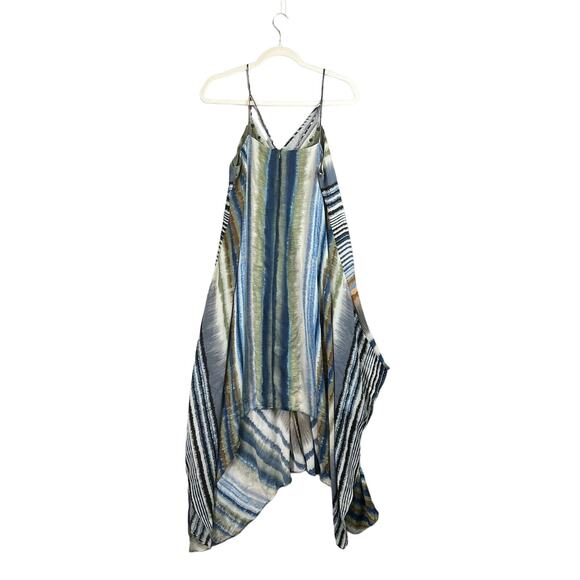 Moon River Anthropologie Boho Hanky Hem Hippie Handkerchief Dress Beach Size M - Picture 3 of 10